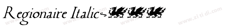 Regionaire Italic字体转换